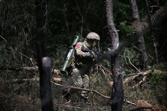 Russia Ukraine Military Operation Flamethrower Unit