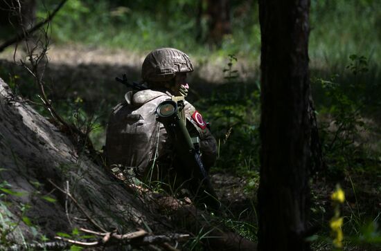 Russia Ukraine Military Operation Flamethrower Unit