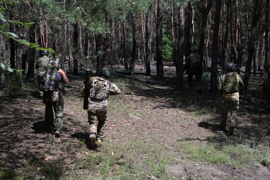 Russia Ukraine Military Operation Flamethrower Unit