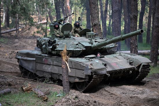 Russia Ukraine Military Operation Tank Unit