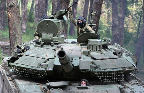 Russia Ukraine Military Operation Tank Unit
