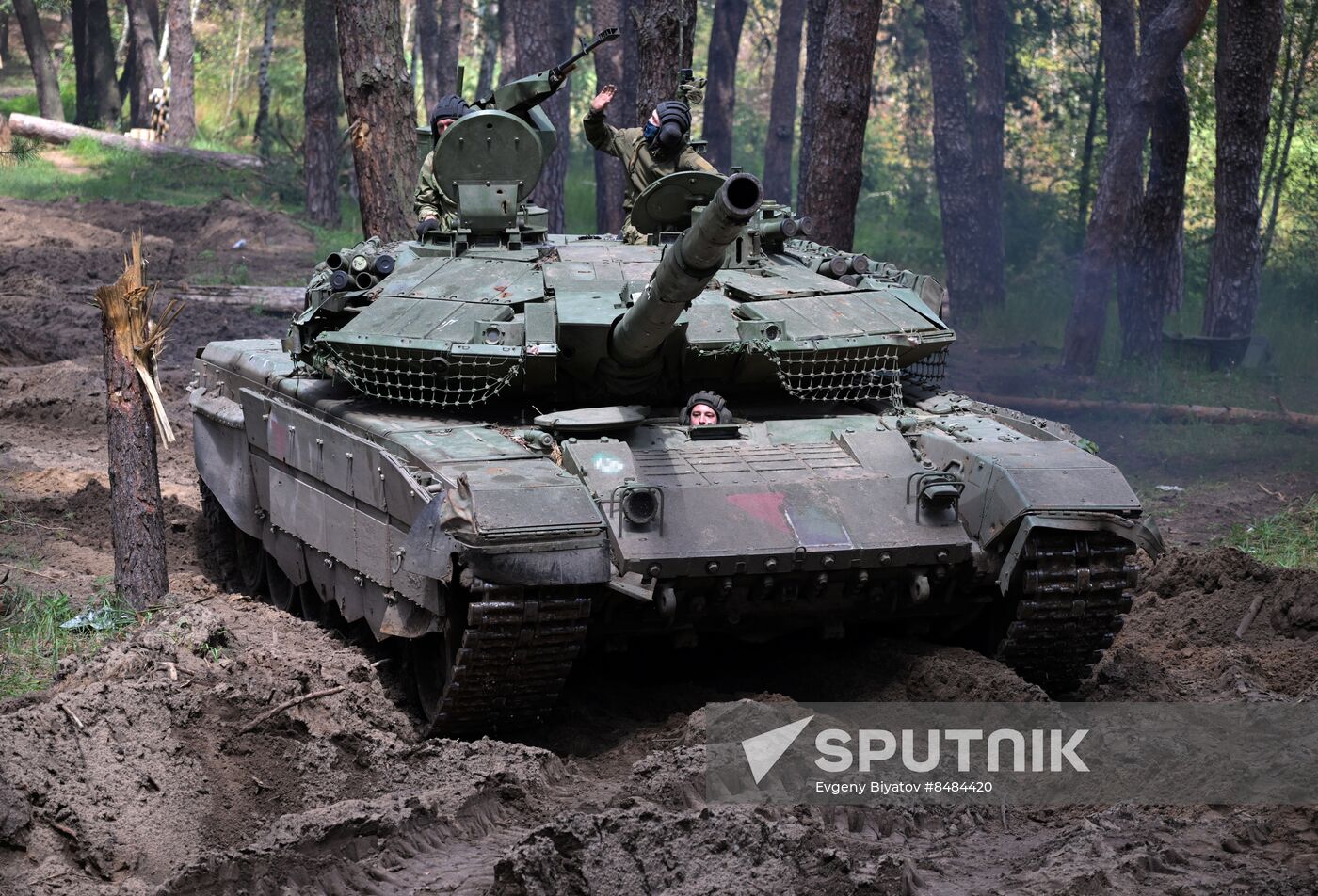 Russia Ukraine Military Operation Tank Unit