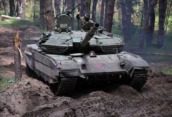 Russia Ukraine Military Operation Tank Unit