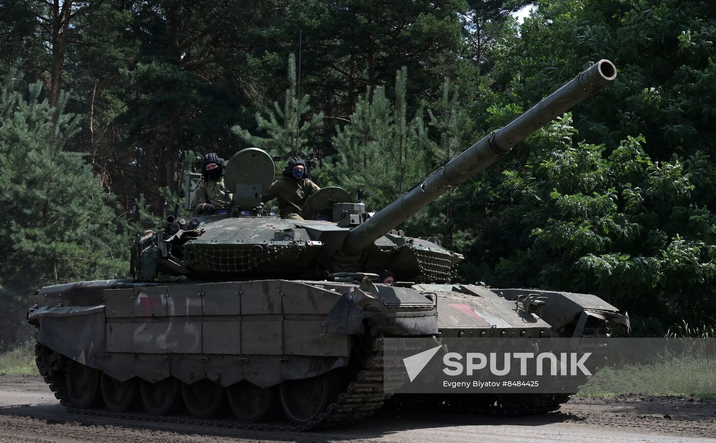 Russia Ukraine Military Operation Tank Unit