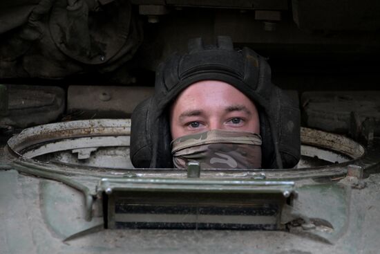 Russia Ukraine Military Operation Tank Unit