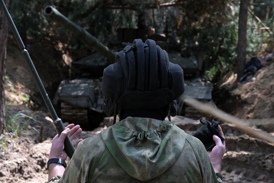 Russia Ukraine Military Operation Tank Unit