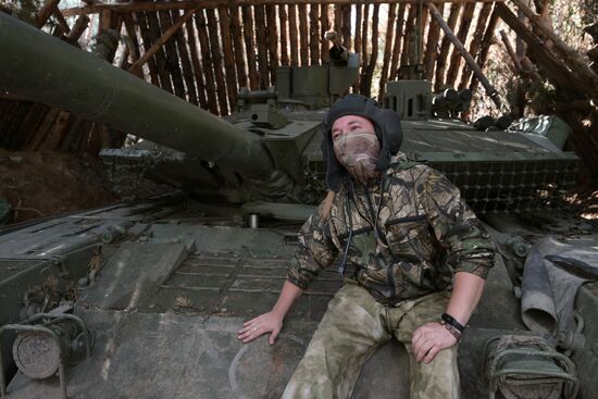 Russia Ukraine Military Operation Tank Unit