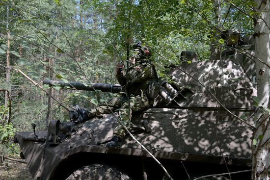 Russia Ukraine Military Operation Self-Propelled Mortar