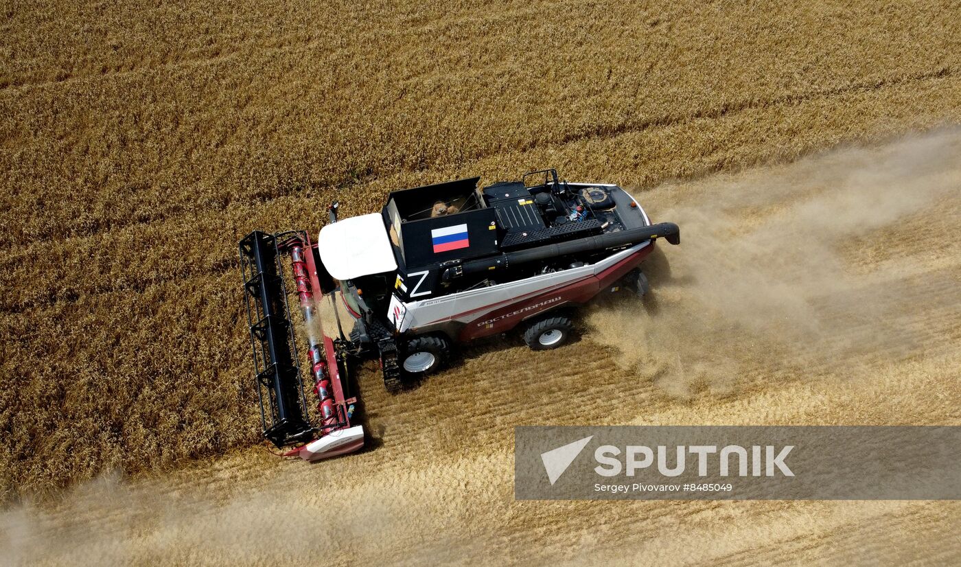 Russia Agriculture Wheat Harvesting