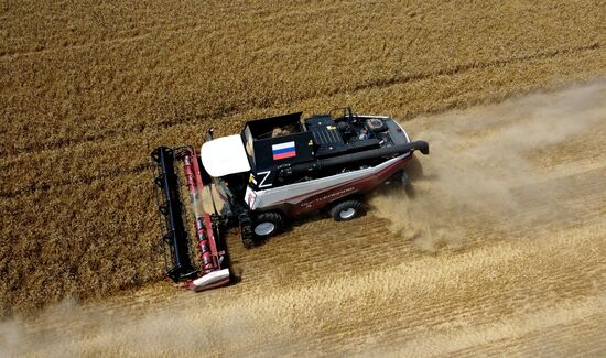 Russia Agriculture Wheat Harvesting