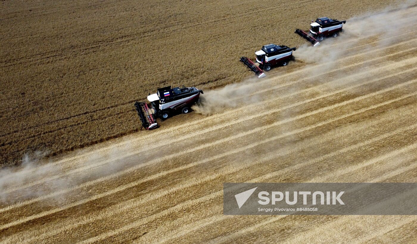 Russia Agriculture Wheat Harvesting