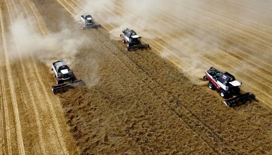 Russia Agriculture Wheat Harvesting