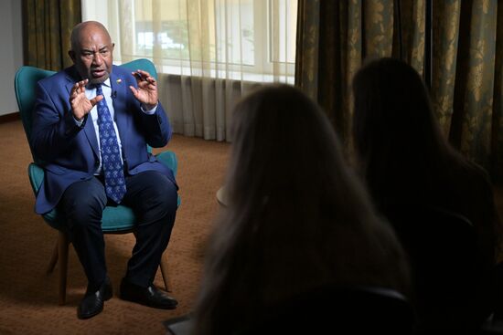 Russia Comoros President Interview