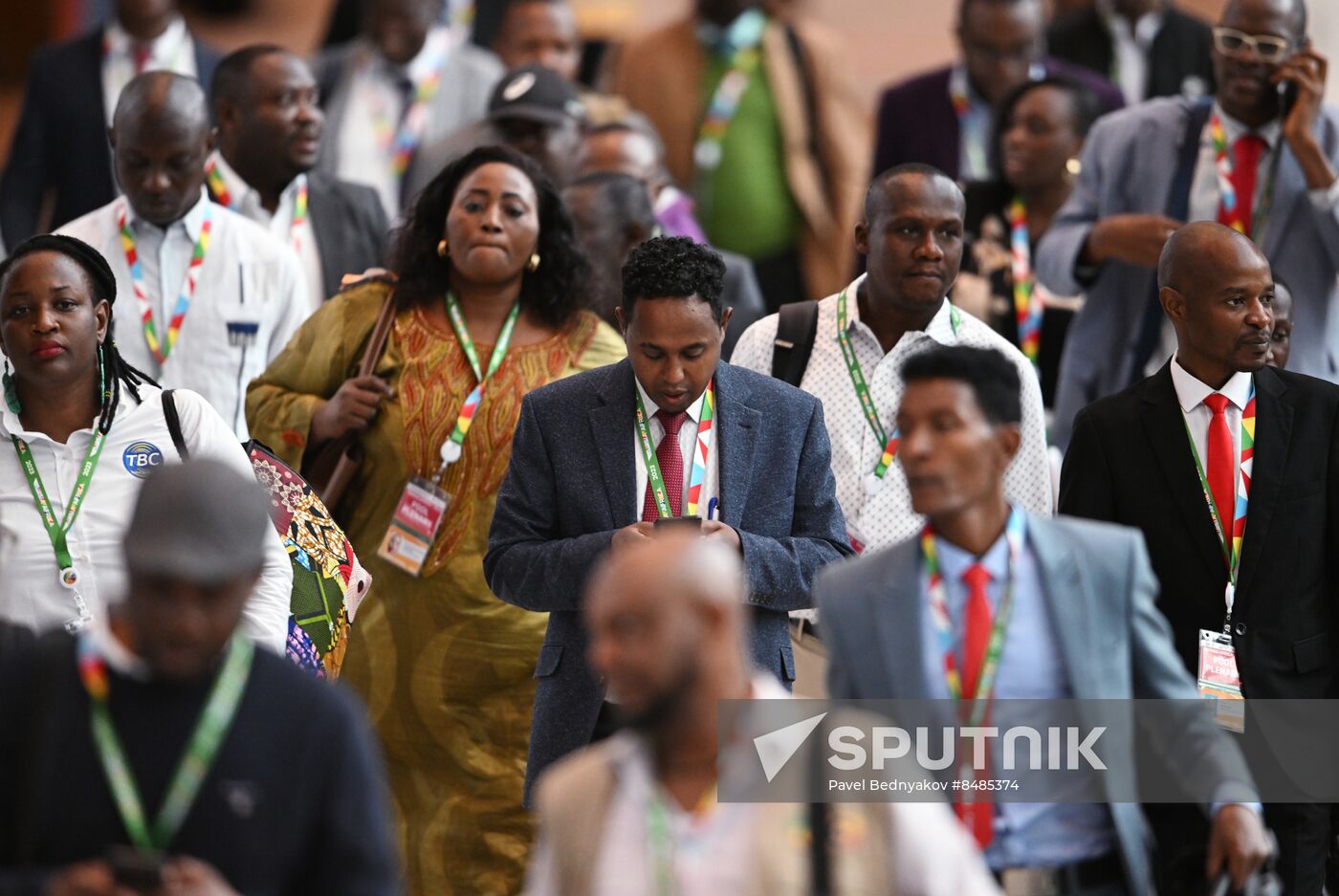 2nd Russia-Africa Summit. Guests ahead of the plenary session