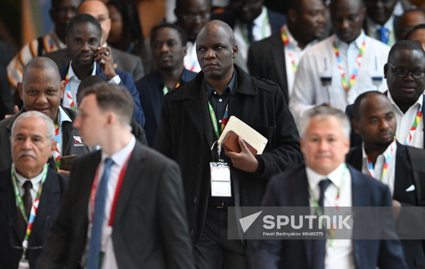 2nd Russia-Africa Summit. Guests ahead of the plenary session