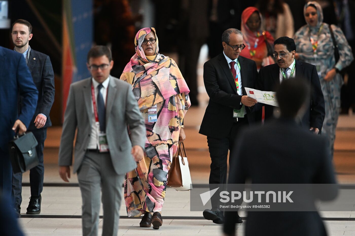 2nd Russia-Africa Summit. Guests ahead of the plenary session