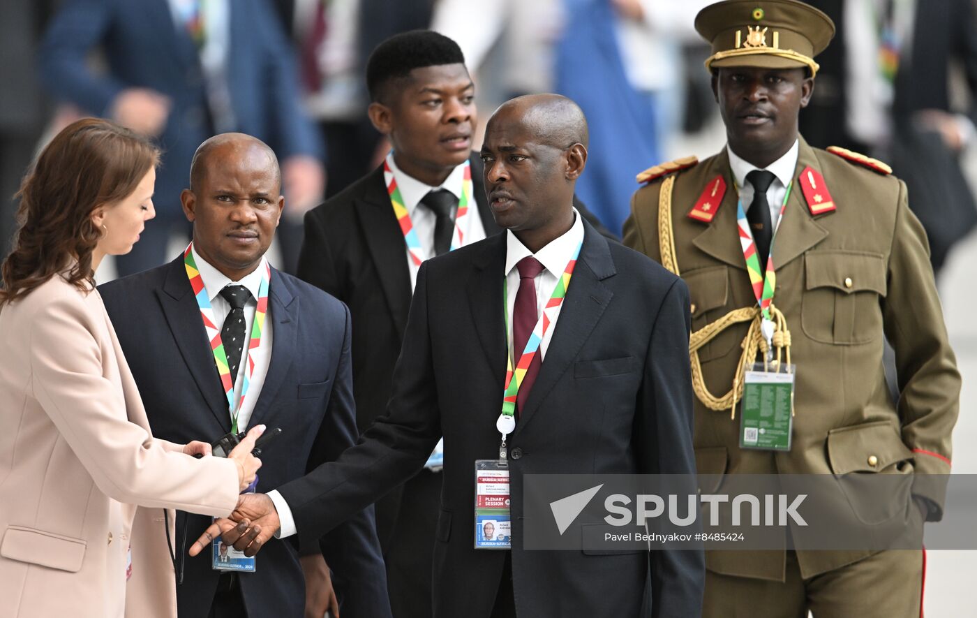 2nd Russia-Africa Summit. Guests ahead of the plenary session