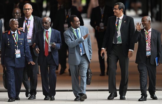 2nd Russia-Africa Summit. Guests ahead of the plenary session