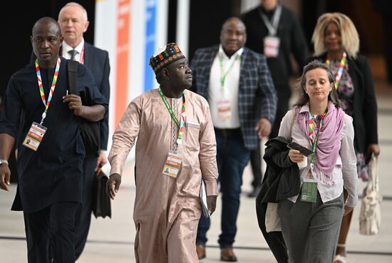 2nd Russia-Africa Summit. Guests ahead of the plenary session