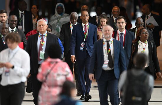 2nd Russia-Africa Summit. Guests ahead of the plenary session