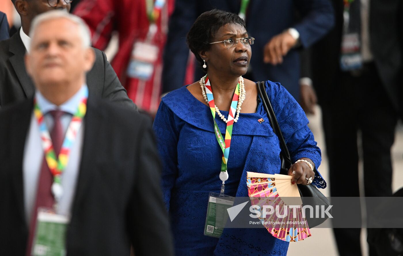 2nd Russia-Africa Summit. Guests ahead of the plenary session