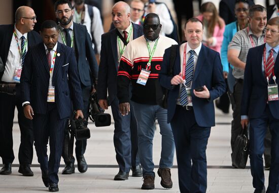 2nd Russia-Africa Summit. Guests ahead of the plenary session