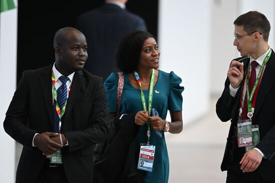 2nd Russia-Africa Summit. Guests ahead of the plenary session