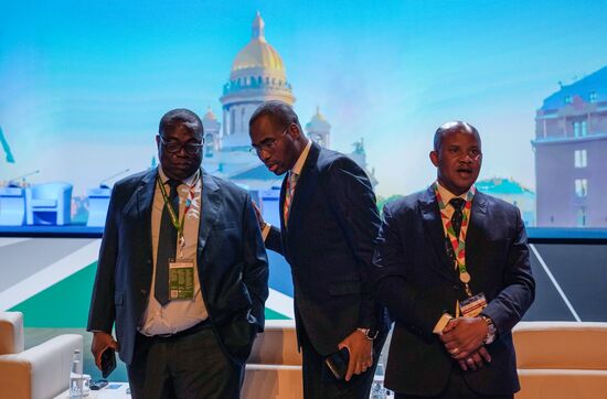 2nd Russia-Africa Summit. Guests ahead of the plenary session
