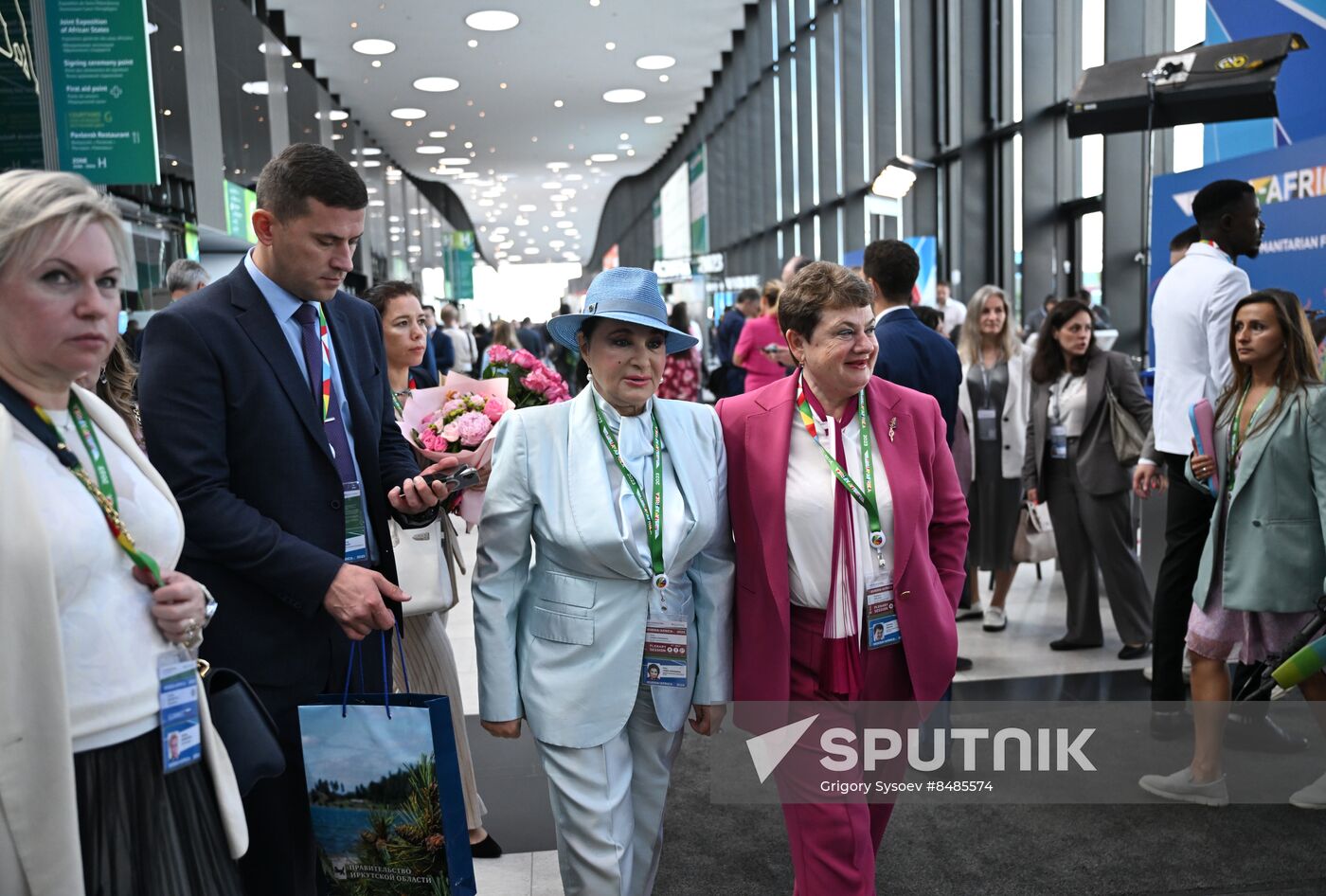 2nd Russia-Africa Summit. Guests ahead of the plenary session