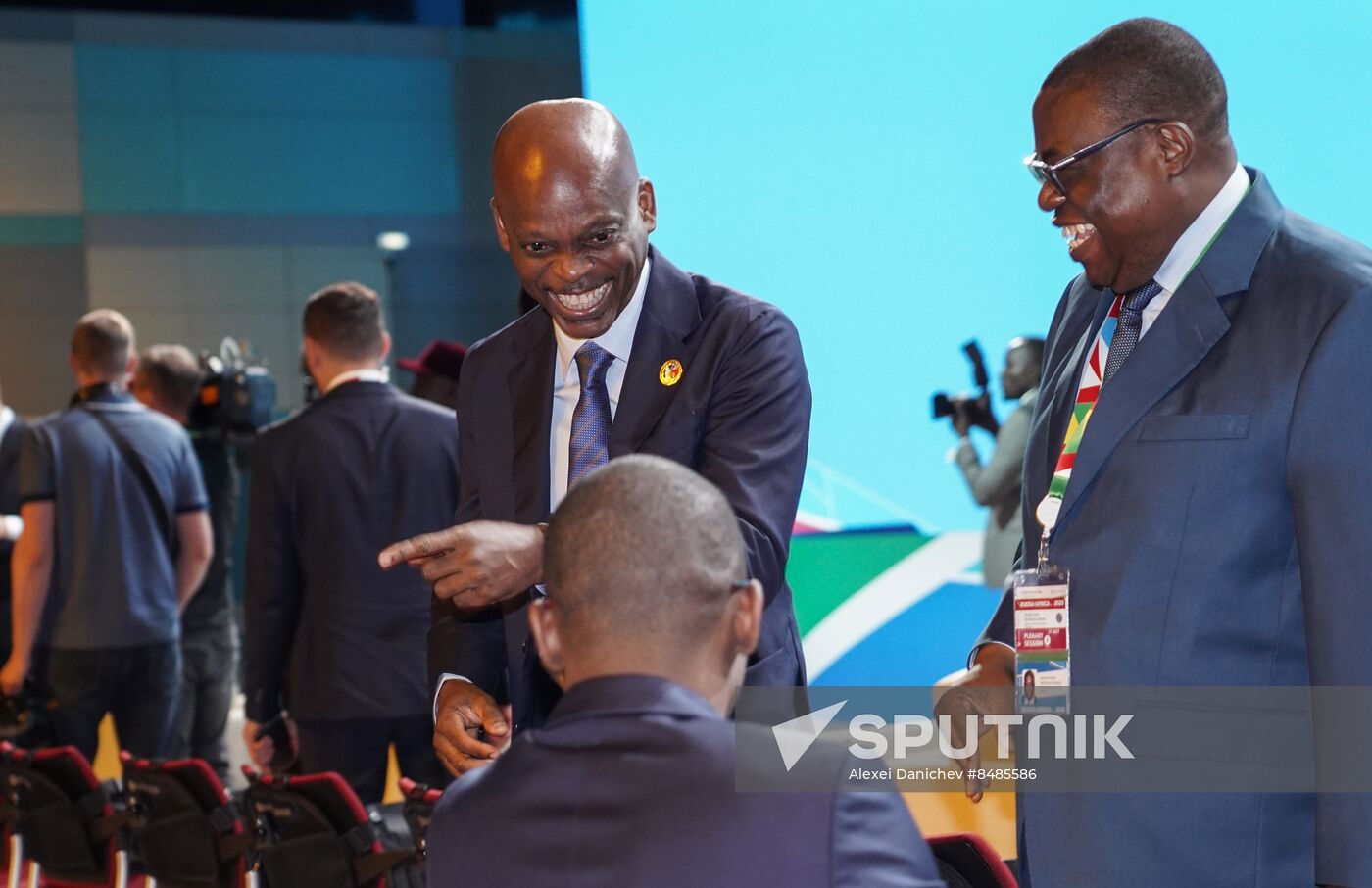 2nd Russia-Africa Summit. Guests ahead of the plenary session