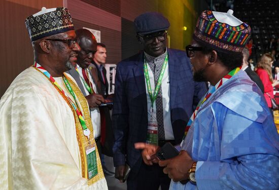 2nd Russia-Africa Summit. Guests ahead of the plenary session