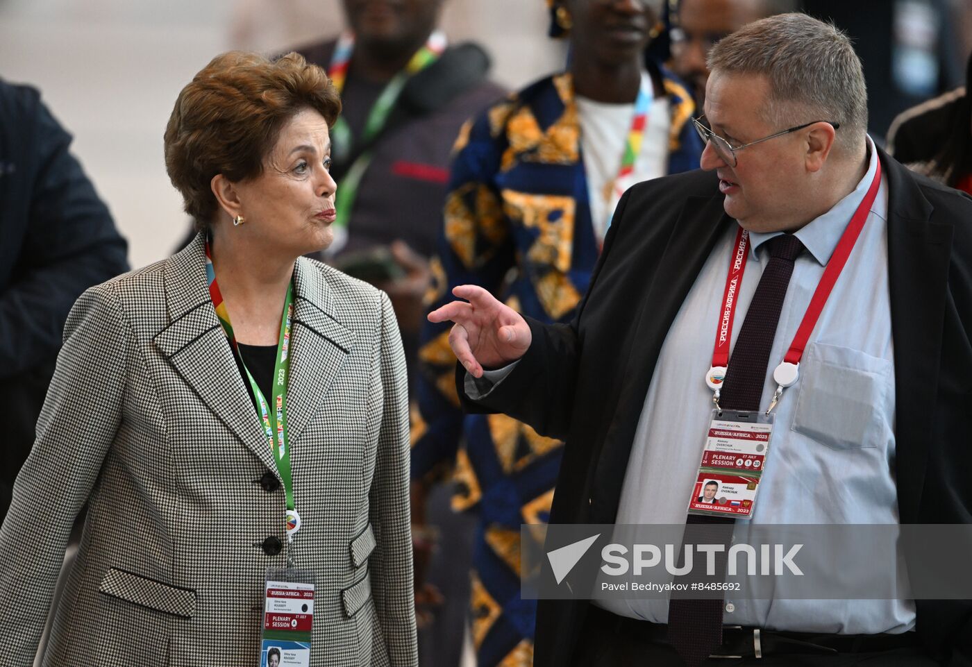 2nd Russia-Africa Summit. Guests ahead of the plenary session