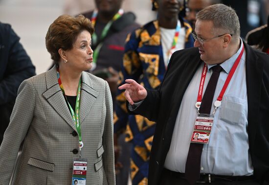 2nd Russia-Africa Summit. Guests ahead of the plenary session