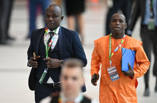 2nd Russia-Africa Summit. Guests ahead of the plenary session