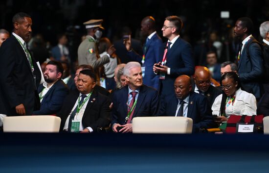 2nd Russia-Africa Summit. Guests ahead of the plenary session