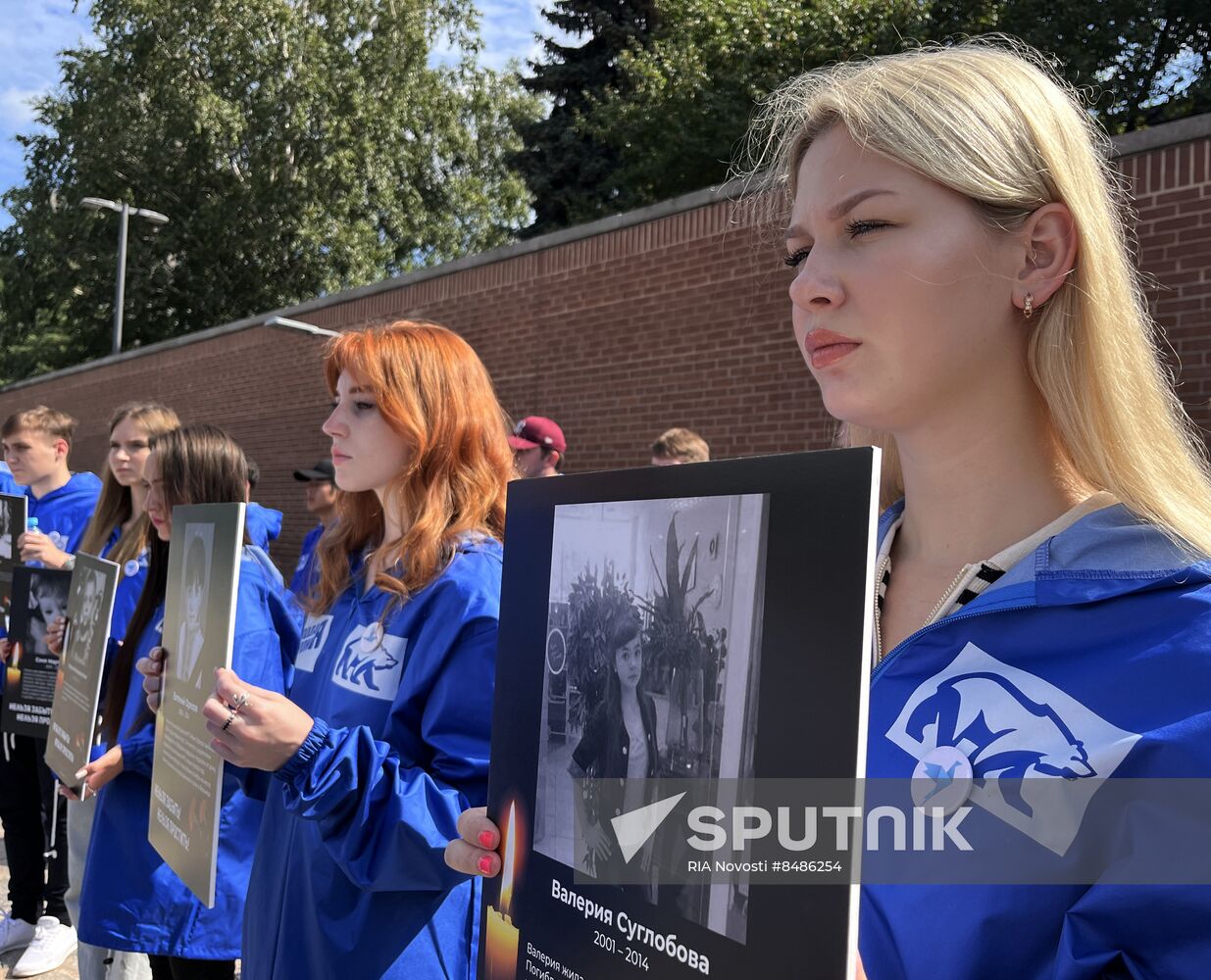 Russia Donbass War Children Victims Day