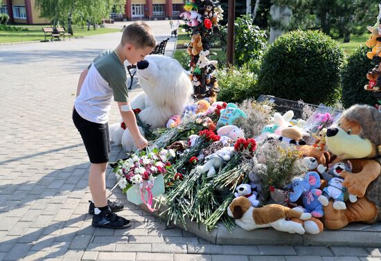 Russia Donbass War Children Victims Day
