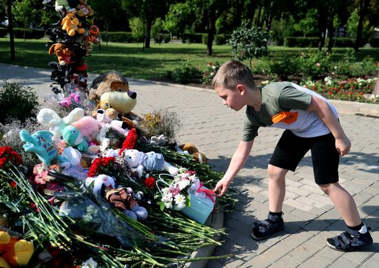 Russia Donbass War Children Victims Day