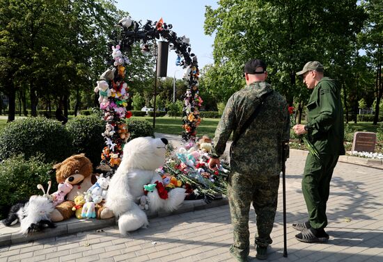 Russia Donbass War Children Victims Day