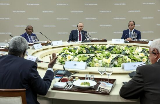 Russia Putin Heads of African Regional Organisations