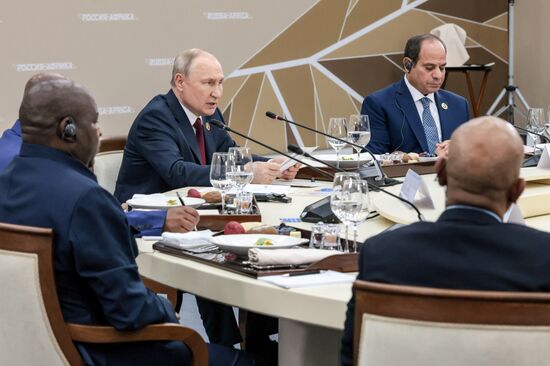 Russia Putin Heads of African Regional Organisations