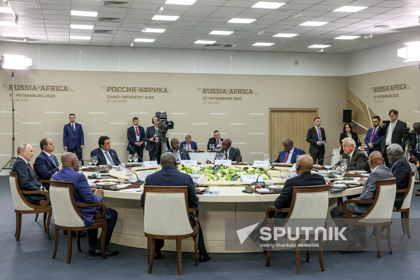 Russia Putin Heads of African Regional Organisations