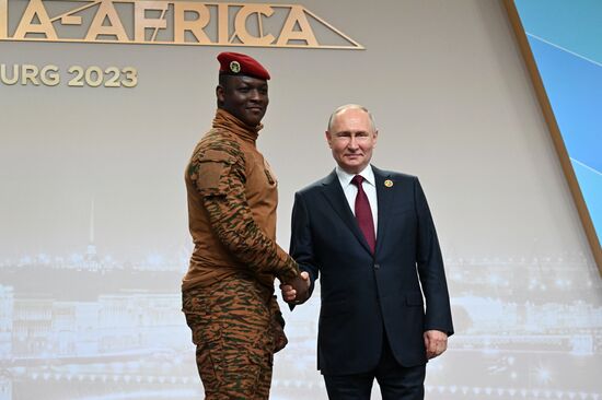 Russia Putin Africa Summit Welcome Ceremony