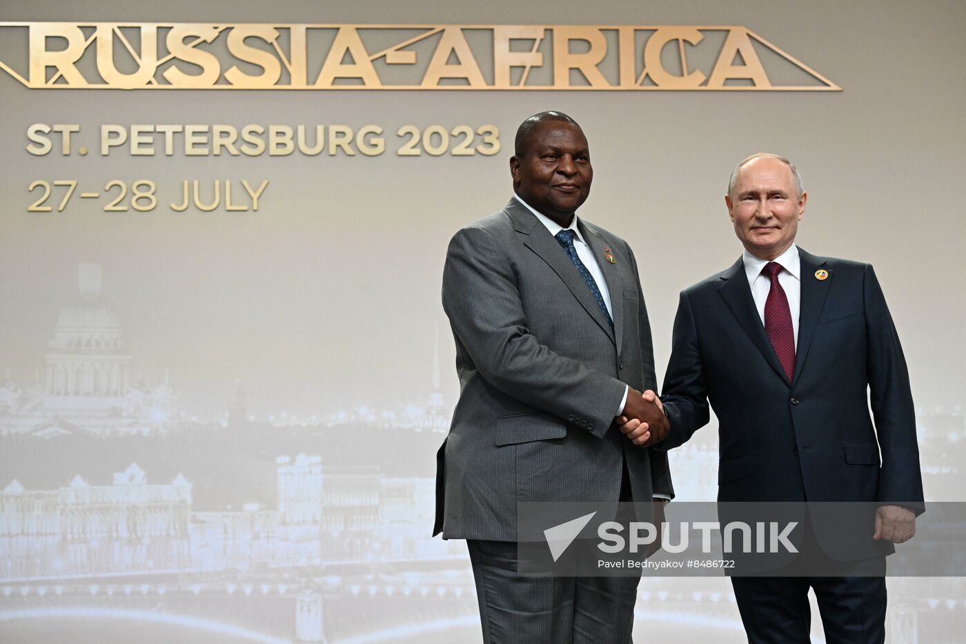 Russia Putin Africa Summit Welcome Ceremony