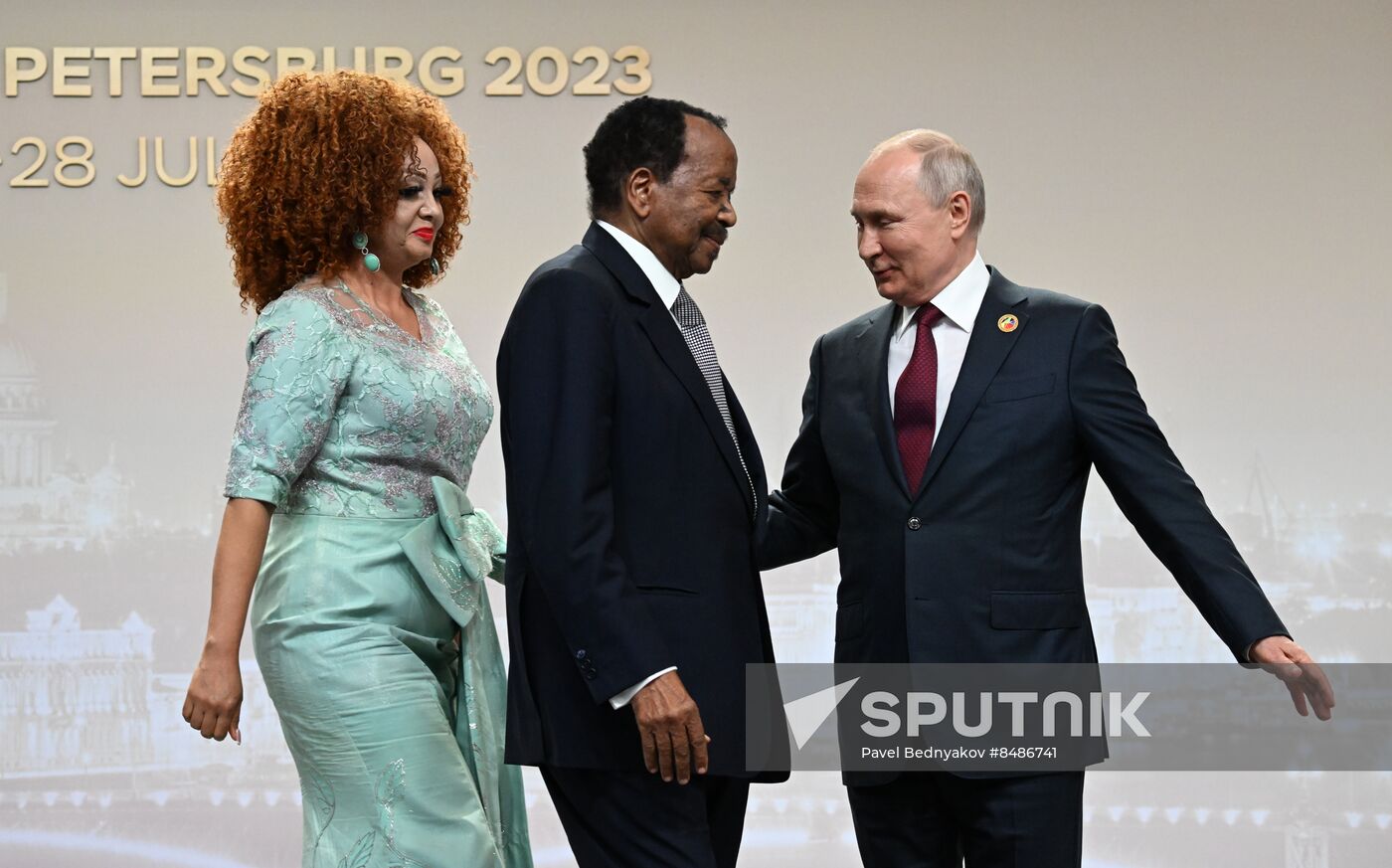 Russia Putin Africa Summit Welcome Ceremony