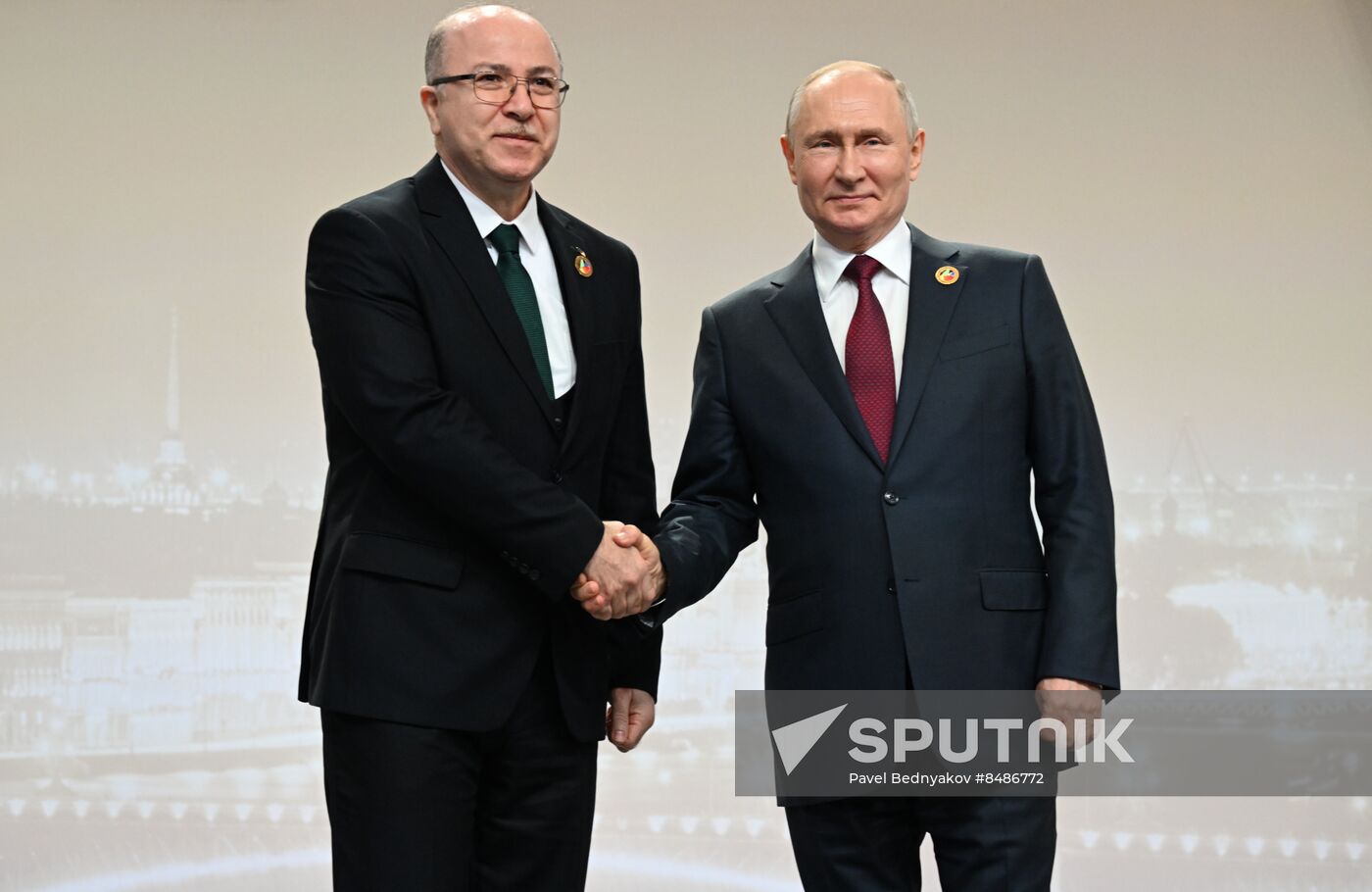 Russia Putin Africa Summit Welcome Ceremony