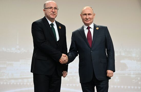 Russia Putin Africa Summit Welcome Ceremony