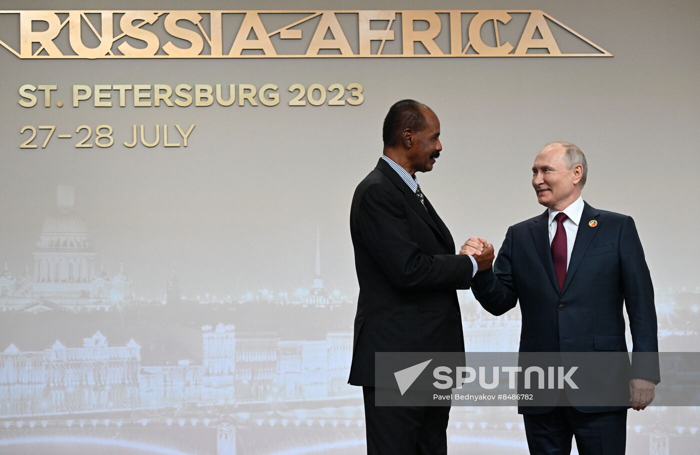 Russia Putin Africa Summit Welcome Ceremony