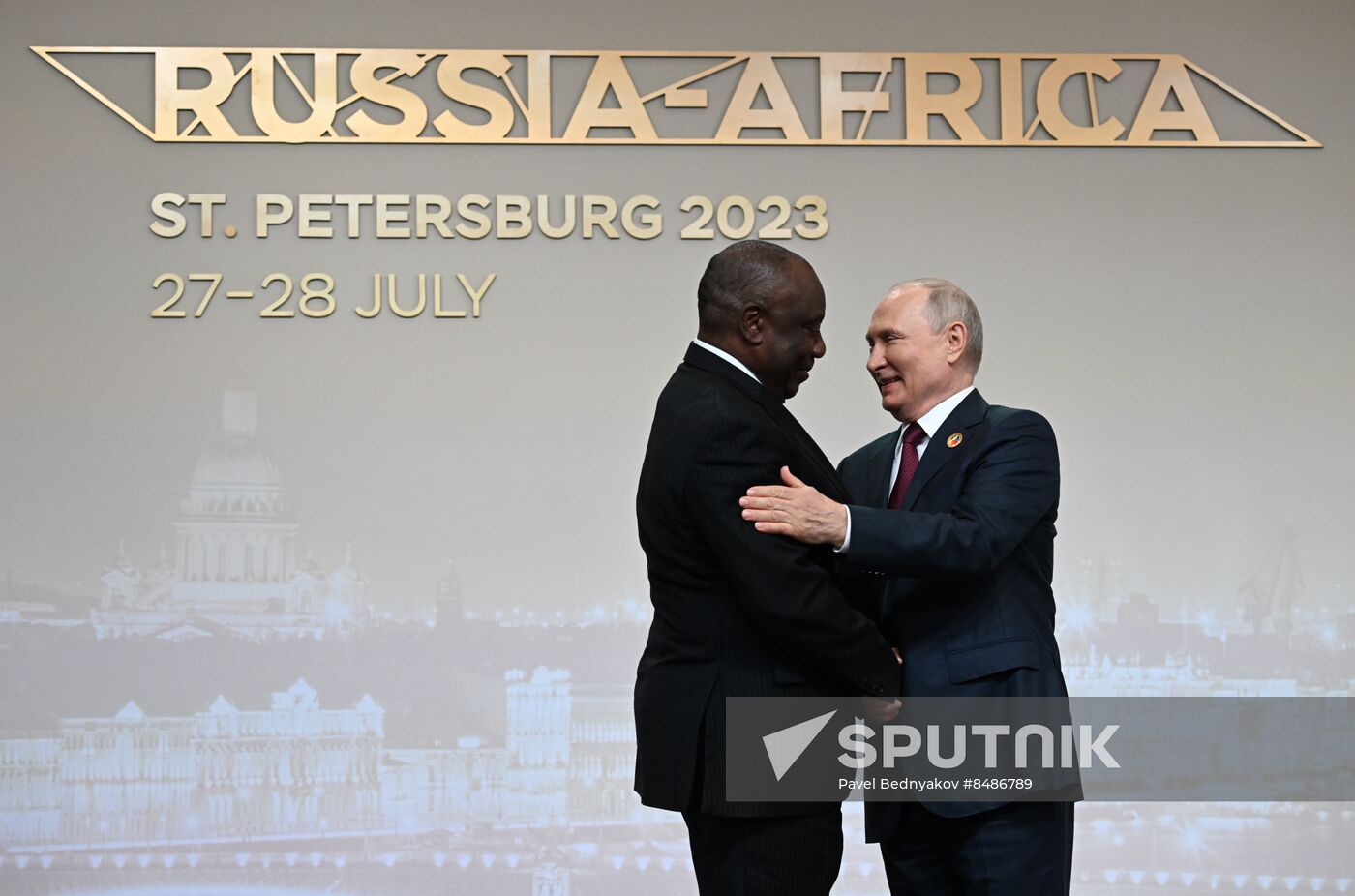 Russia Putin Africa Summit Welcome Ceremony