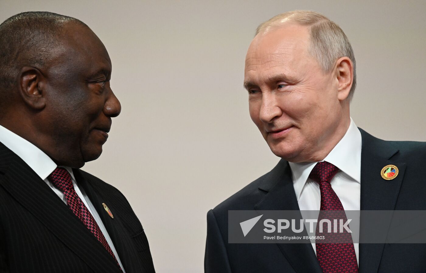 Russia Putin Africa Summit Welcome Ceremony